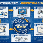 Professional manufacturing drawings for CNC and fabrication by Draftings Australia